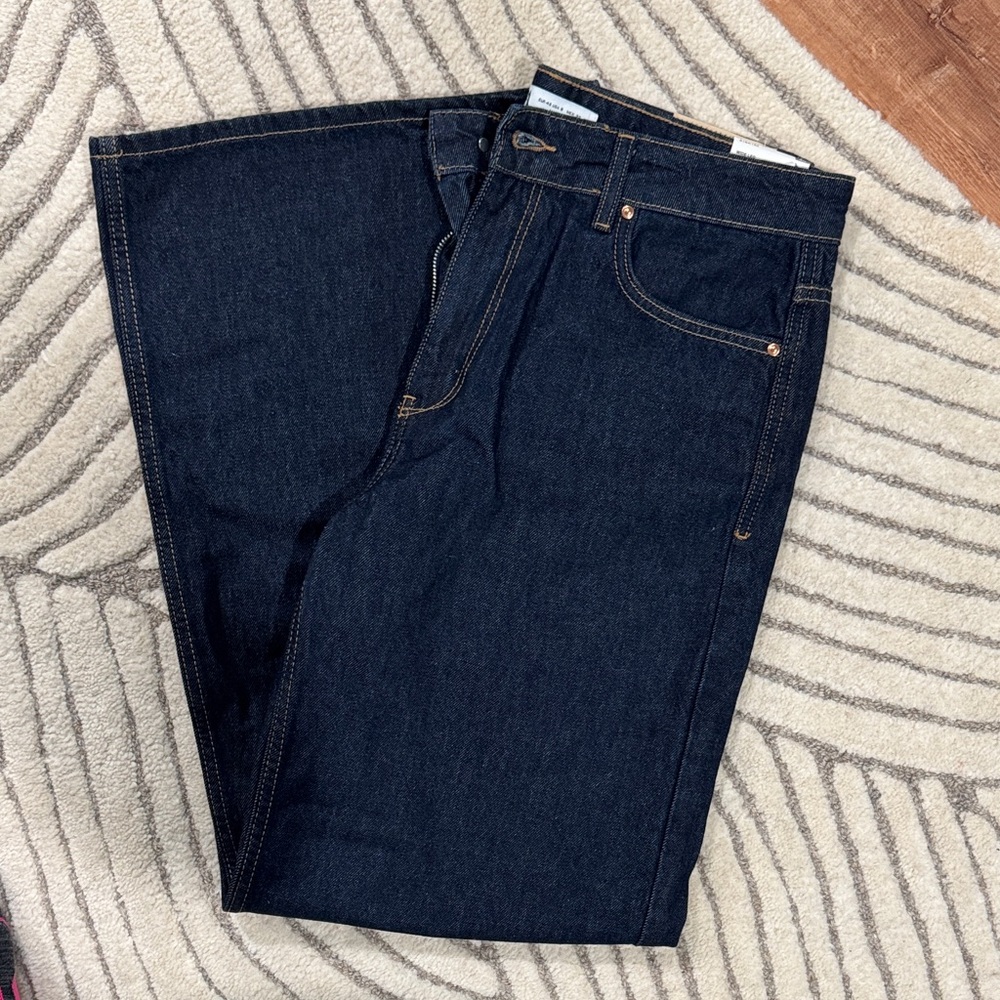 NWT Zara wide leg denim jeans
